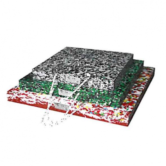 Underlay without a depression 500x500x30